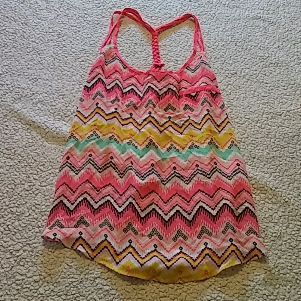 Strappy braided back tank